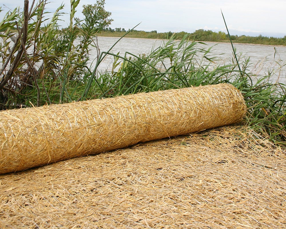 Hay blanket store for grass seed